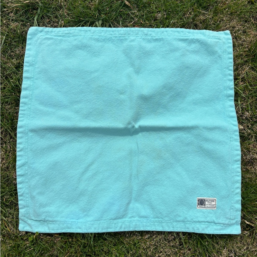 turquoise aqua tommy hilfiger euro size pillow case